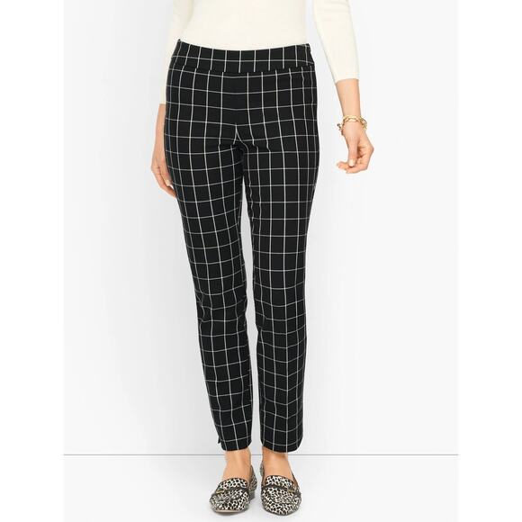 Chic Windowpane Classic! Talbots Chatham Ankle Pants – Size 10 - Picture 3 of 7